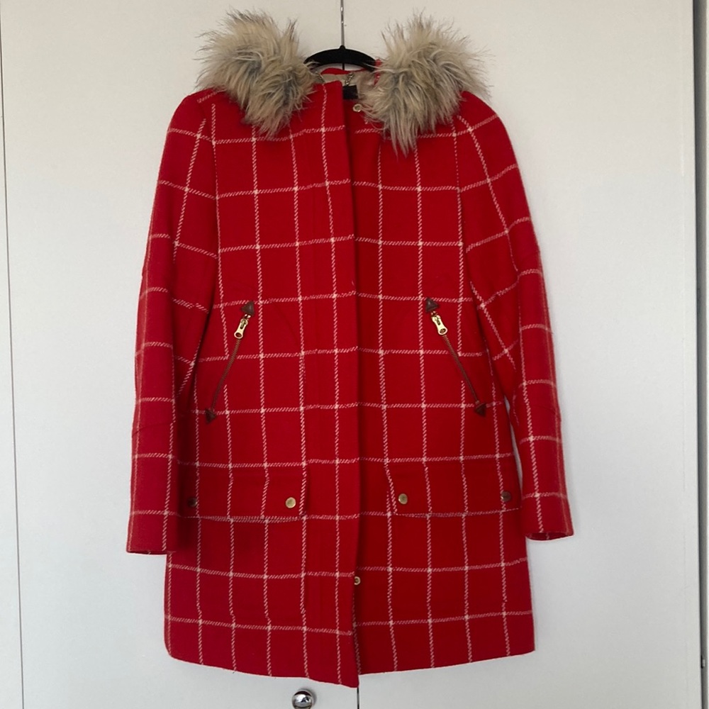 Wool J Crew Stadium Coat